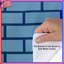 Housses de couette murales en brique bleue-130509387