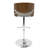 Betuel Swivel Upholstered Adjustable Height Counter Stool with Metal Frame