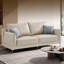 Causeuse-coussin standard en similicuir blanc crème-491490888