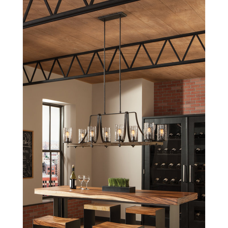 Lutz Scot 8 - Light Kitchen Island Linear Pendant