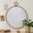 Round Distressed Wood Akbar With Top Loop