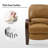 Hardge Genuine Leather Manual Standard Recliner-1618472791