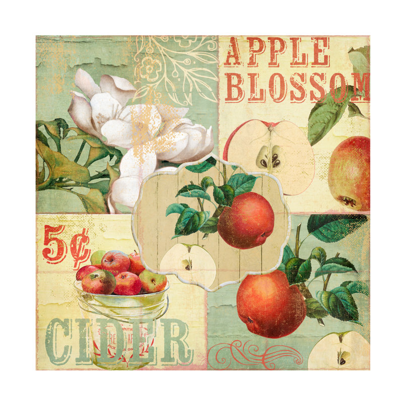 Sasha Apple Blossoms I Canvas Art, 14" H x 14" W