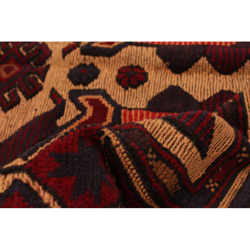 Sohana One-of-a-Kind 4'1" x 5'11" New Age Rectangle Wool Area Rug in