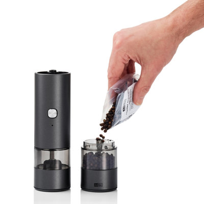 AdHoc Electric pepper and salt double mill i.Mill Duo Dark Grey