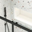 Porte de douche coulissante de 50 à 54 po x H 72 po avec porte en verre trempé de 1/4 po