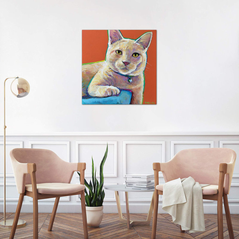Hutchy - Wrapped Canvas Painting, 45.72 cm H x 45.72 cm W x 3.175 cm D