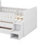 Lit double en bois avec lumière DEL, tiroirs de rangement-1367452436