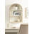 Arcott Wood Arched Wall Storage Shelf-876411121