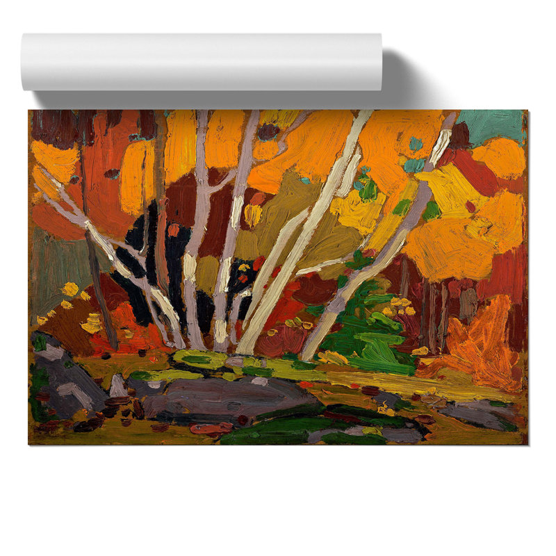 Autumn Birches by Tom Thomson - Frameless Print, 42cm H x 59cm W x 0.1cm D