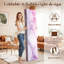 Cloison pliante 4 panneaux à paravents en marbre rose royal et toile de séparation magenta blanc-134512506-134512505
