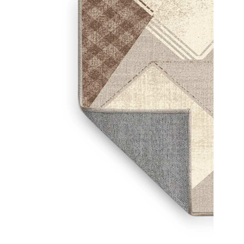 Tapis à carreaux lavable à la machine Bemott, 2 x 3