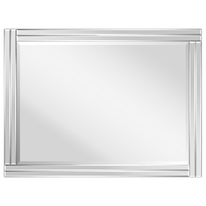 Odelia Solid Wood Rectangle Mirror, 30" x 40"