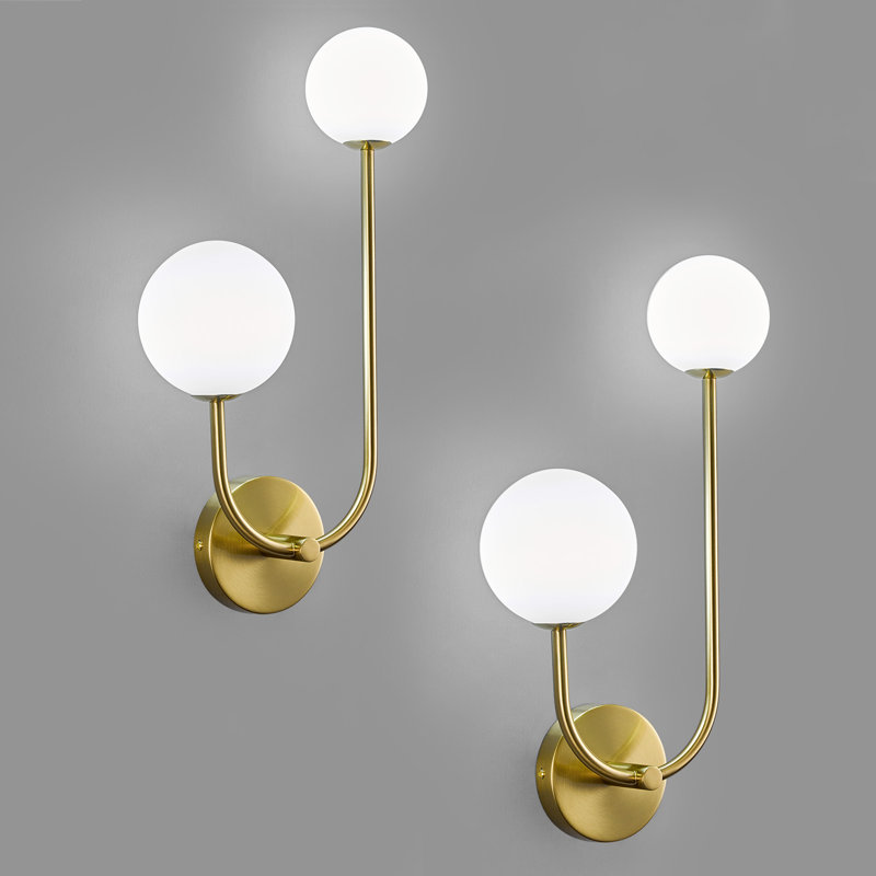 Luminaire de meuble-lavabo Mid Mid Century, Doré
