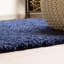 Tapis bleu à poils longs Deans-773682544