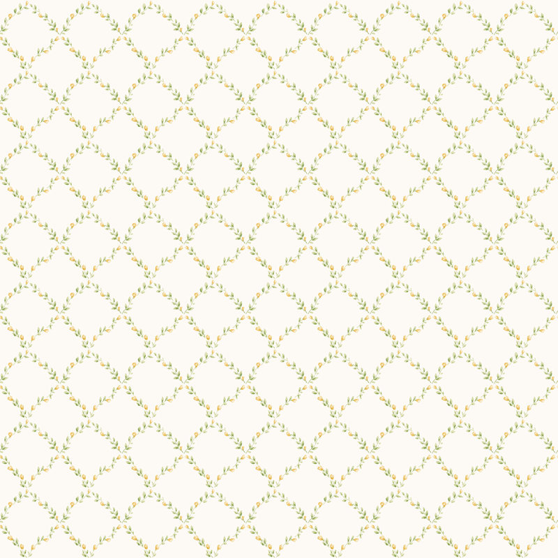 Santa Monica 10m x 53cm Matte Wallpaper Roll, Yellow/White