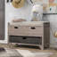 Banc de rangement avec panier amovible et 2 tiroirs-1564706415