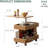 Solid Oak End Table With Lift Top-1797445064