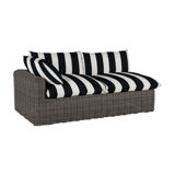 Montecito 75.25" Wide Outdoor Wicker Right Hand Facing Loveseat with Cushions