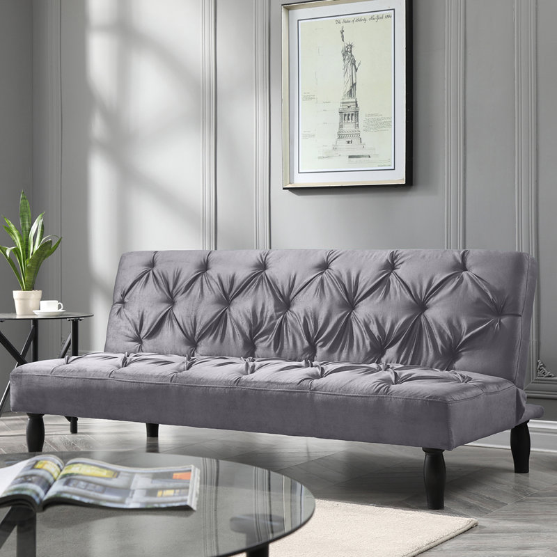 Vroman Twin 71'' Upholstered Convertible Sofa