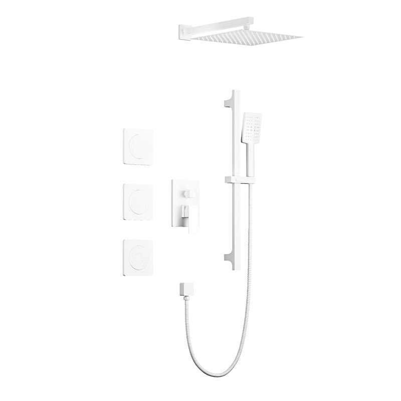 Système de douche pour salle de bain`` Matériau en laiton, Tête, Douche à main, Barre coulissante avec eau améliorée - Barre de pluie, Bodysprays,