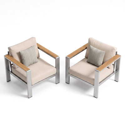 Aluminum Patio Chair with 6'' Olefin Cushion