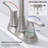 Easy Install Metal Brushed Nickel Faucet For Contemporary Bathroom