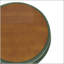 Repose-pieds rond avec rangement de 25 pouces avec plateau, table basse ronde en tissu touffeté avec rangement-1215677376