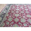 Tapis de zone en laine 8 pi 10 po x 9 pi 2 po one-of-kind à la main noué la bourgogne Bearfield