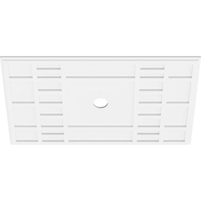 Beaux Architectural Grade PVC Contemporary Ceiling Medallion 3" Inside Diameter