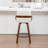 Youngstown Upholstered Swivel Counter Stool With Wood Frame-123200647