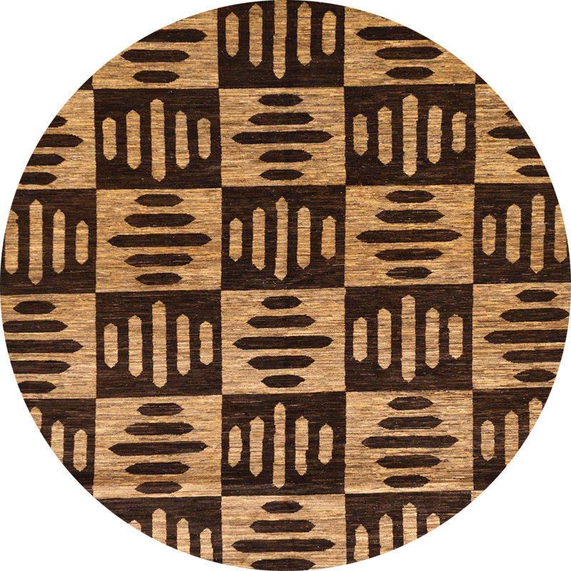 Tapis abstrait moderne 14, Rond 8 pi