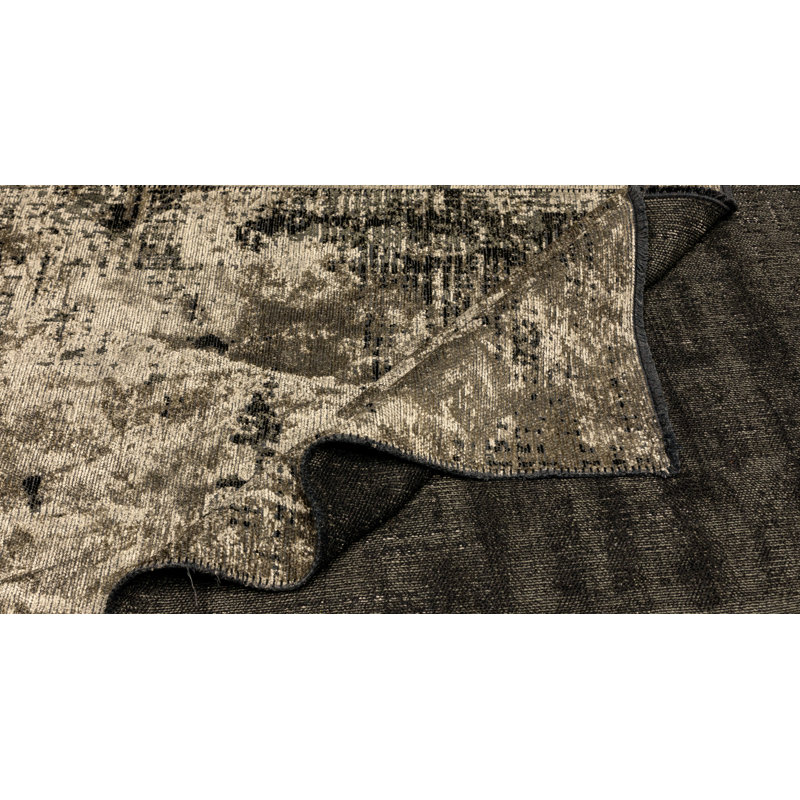 Rapture Abstract Cotton Beige Area Rug, Rectangle 7'10" x 11'2"