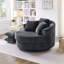 Chaise longue pivotante à 360 ° en velours côtelé avec coussins amovibles-1250544193