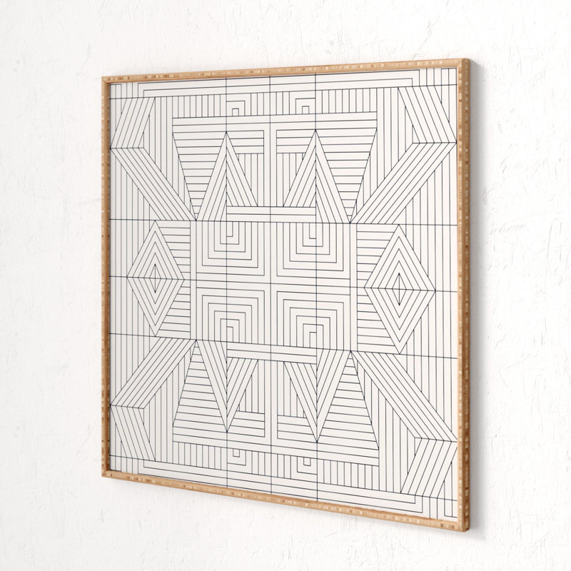" Line Mandala " by Holli Zollinger, 30" H x 30" W x 1" D