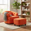 Ensemble de fauteuil pivotant avec repose-pieds-1243098536
