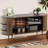 55" Sideboard Buffer Cabinet with Fluted Slide Doors,Tambour Storage Cabinet with Shelves-988185646