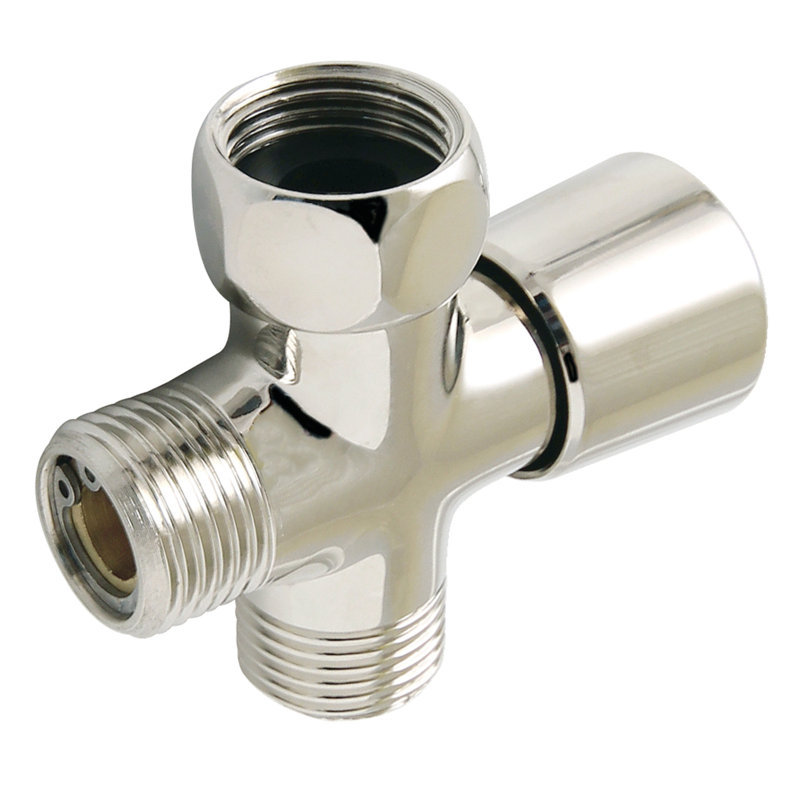 Kingston Brass Shower Scape Shower Arm Diverter, Polished Nickel