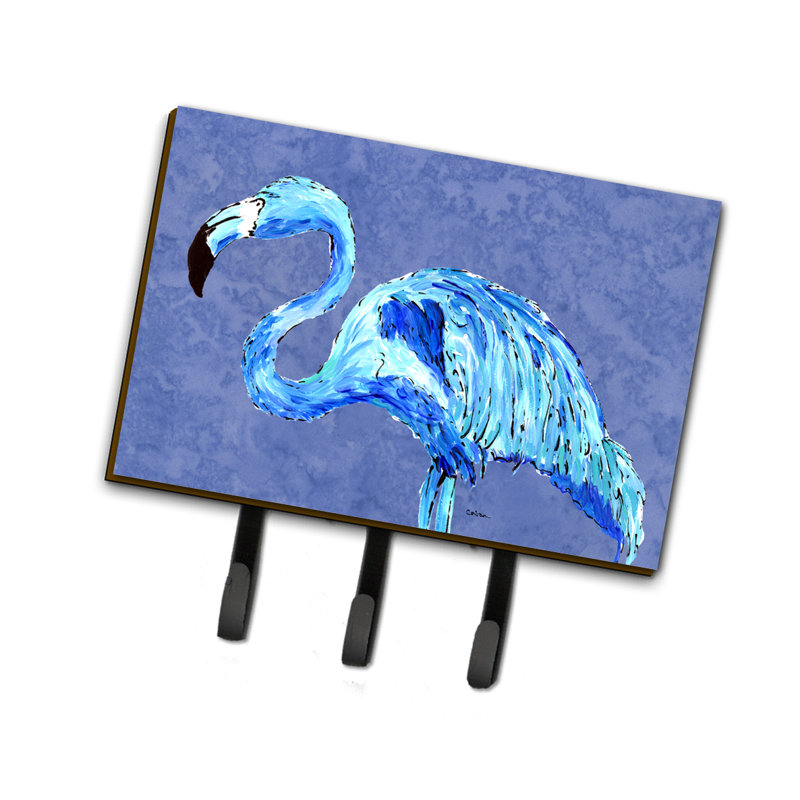 Porte-laisse flamant rose et crochet à clé