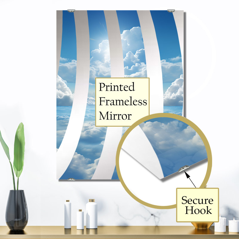 Defreitas - Miroir mural ciel MIR140920, 32 po x 24 po