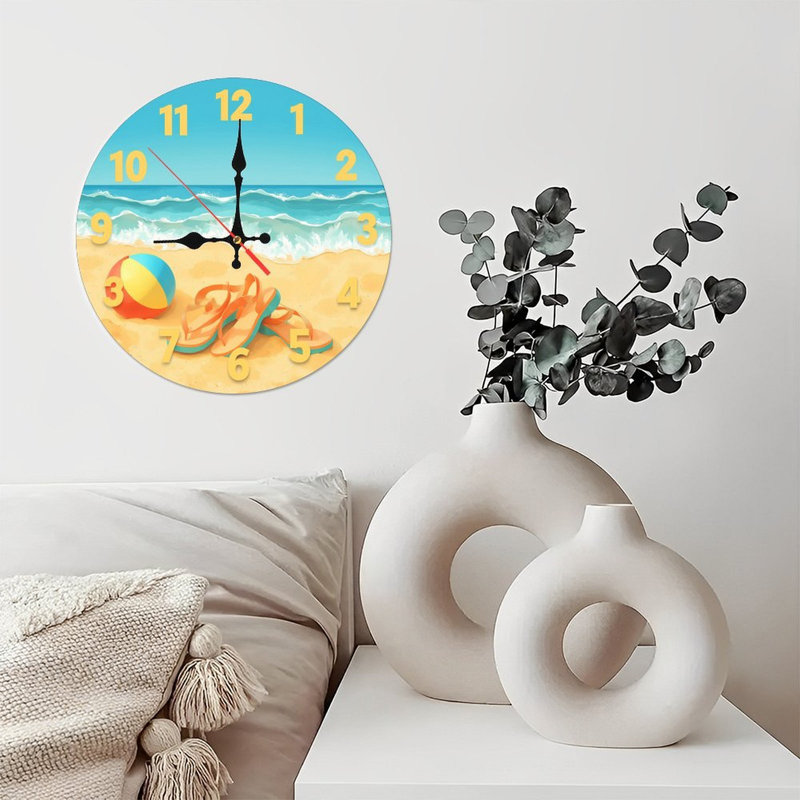 Horloge murale plage