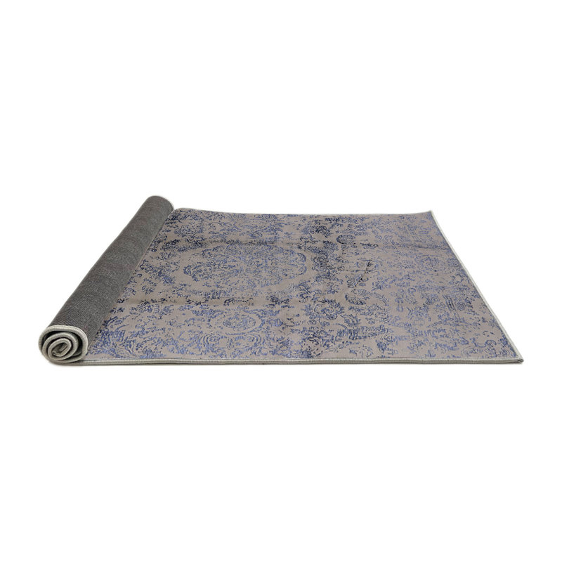 Tapis oriental taupe / bleu Hunziker, Rond 8 pi