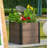 19-48" Wood Look Elevated Garden Bed, Composite Planter Box for Vegetables & Herbs, Patio-1522992884