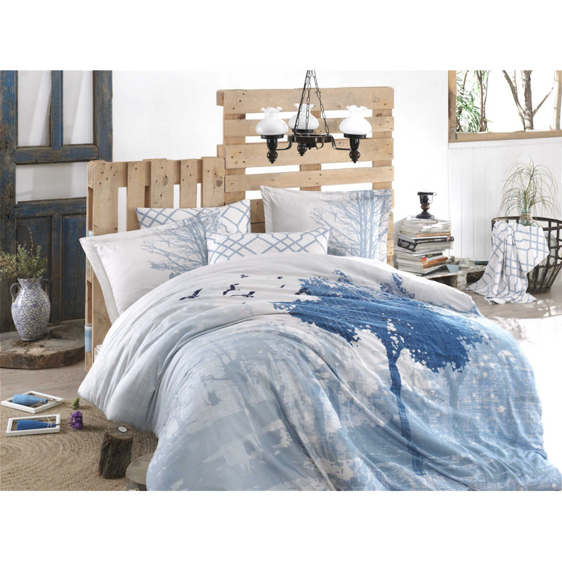 Ensemble de housse de couette 100% coton Halvorson