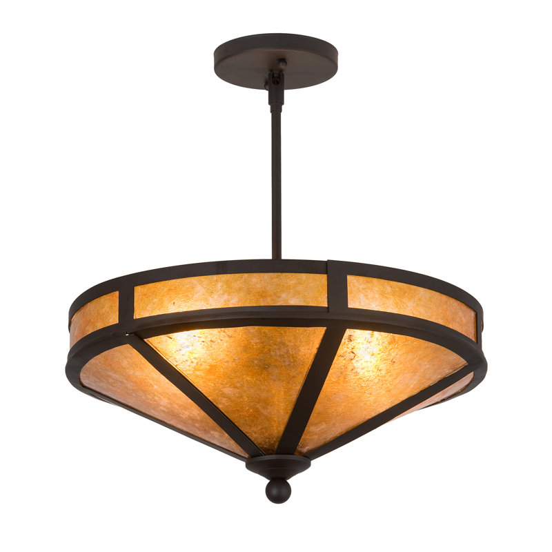 Craftsman Prime 2 - Light Semi Flush Mount, Oil Rubbed Bronze, 18" H x 15.75" W x 15.75" D