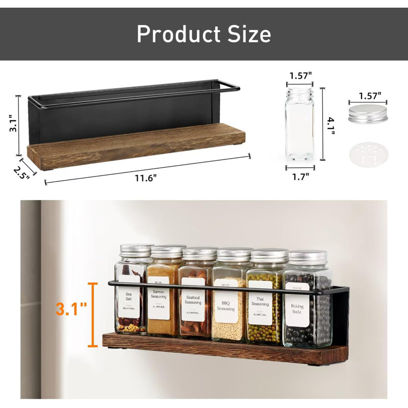 17 Stories Magnetic Spice Rack | Wayfair