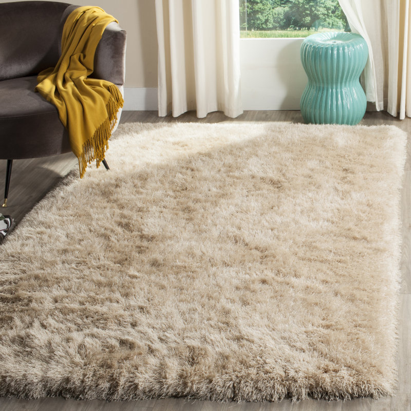 Midville Solid Colour Hand Woven Area Rug, Rectangle 183 x 274 cm