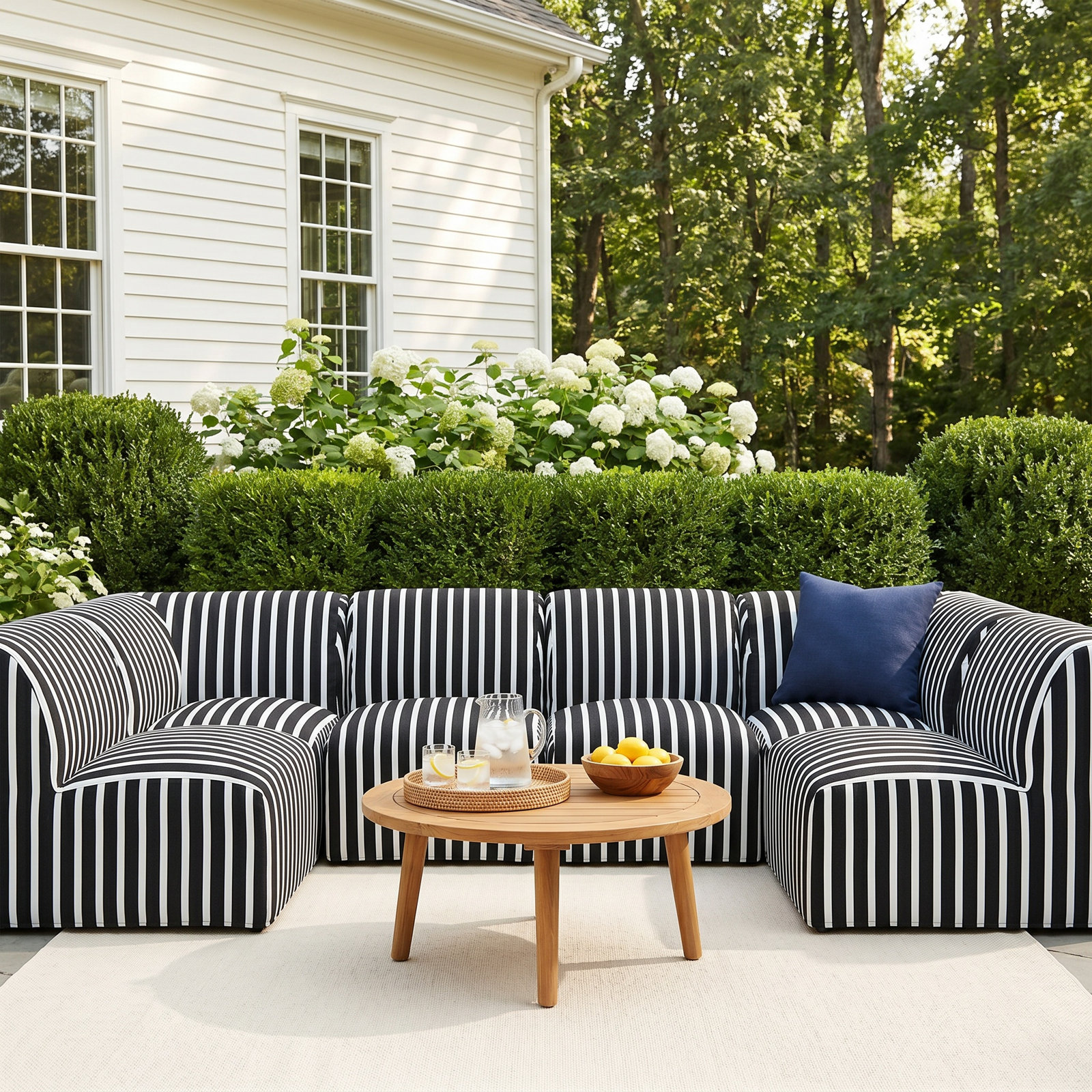 Eliana 124" Sunbrella Outdoor U Sectional