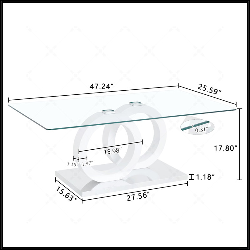 Table basse, Blanc