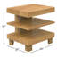 Jullisa 24" Side Table In Natural Distressed Oak